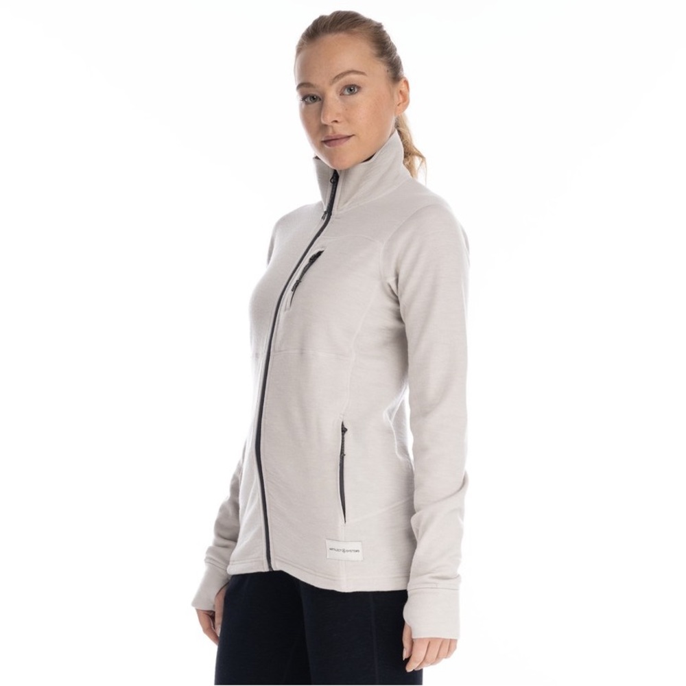 ARTILECT SYSTEMS Eldorado Merino Jacket in color Moonbeam SMALL